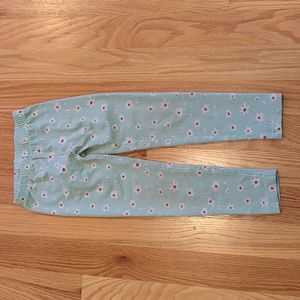 Hanna Andersson Classic Fit 6-7 size Flower Leggings